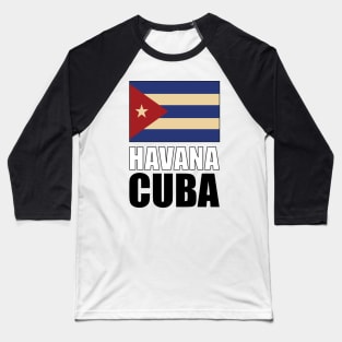 Flag of Cuba Baseball T-Shirt